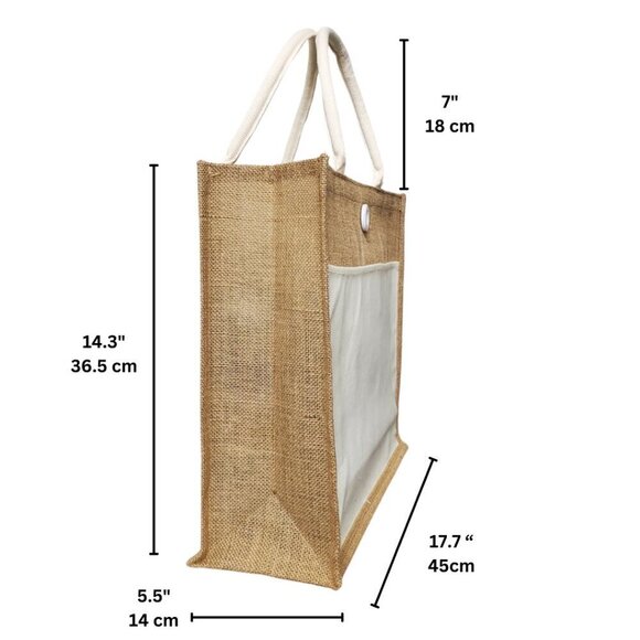 Custom Canvas Tote Bag, Large Size - Skulls Option #1 - Cream or Black Tote - Picture 6 of 14